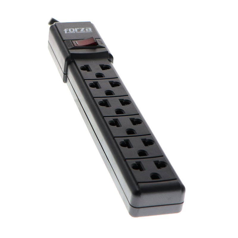 REGLETA FORZA POWER STRIP PS-001B 6 SALIDA 120V-240V  2200W