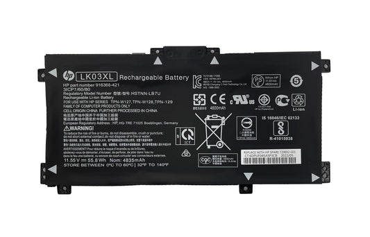 BATERIA ORIGINAL PARA LAPTOP HP LK03XL 11.55V 55.8WH