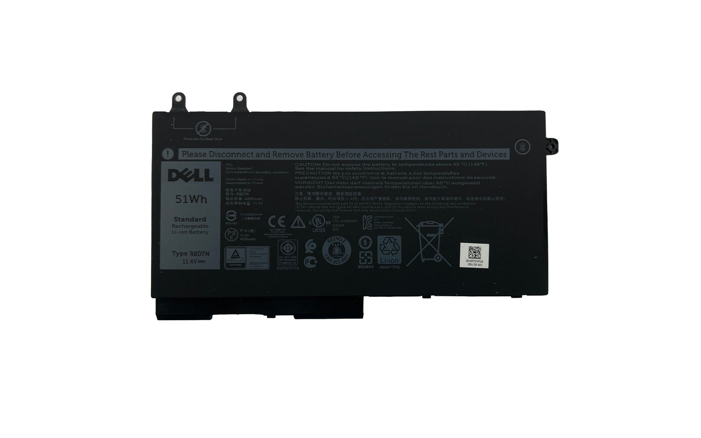 BATERIA ORIGINAL PARA LAPTOP DELL R8D7N 11.4V 51WH