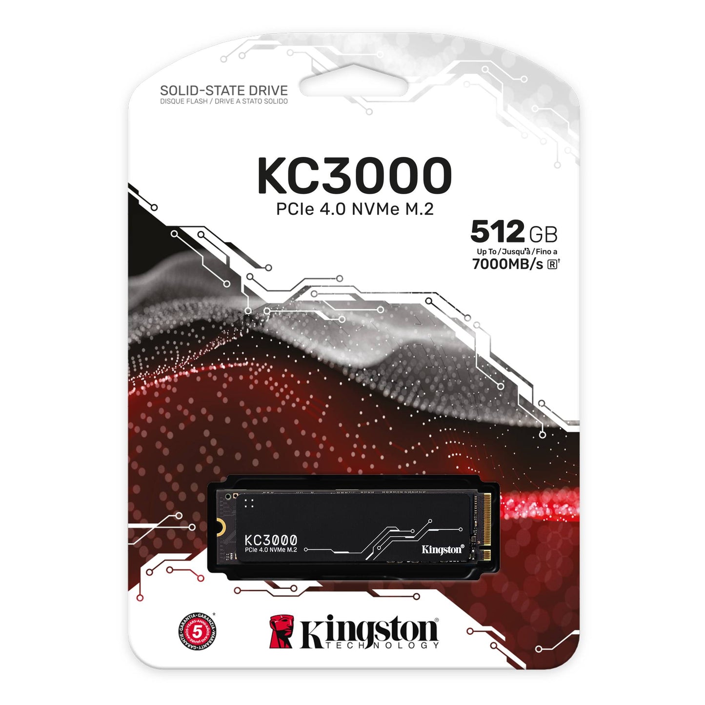 DISCO ESTADO SOLIDO KINGSTON 512GB KC3000 PCIe 4.0 NVMe M.2