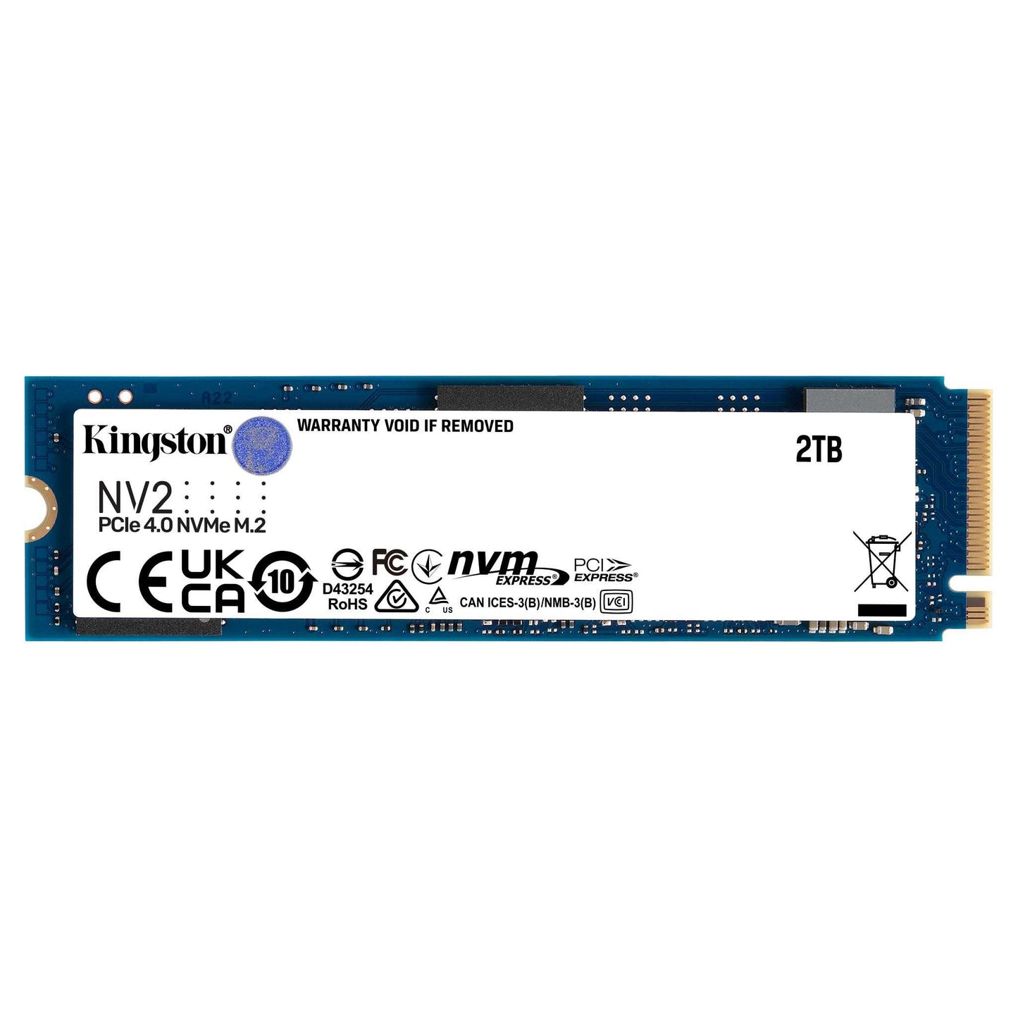 DISCO ESTADO SOLIDO KINGSTON 2TB NV2 PCIe 4.0 NVMe M.2