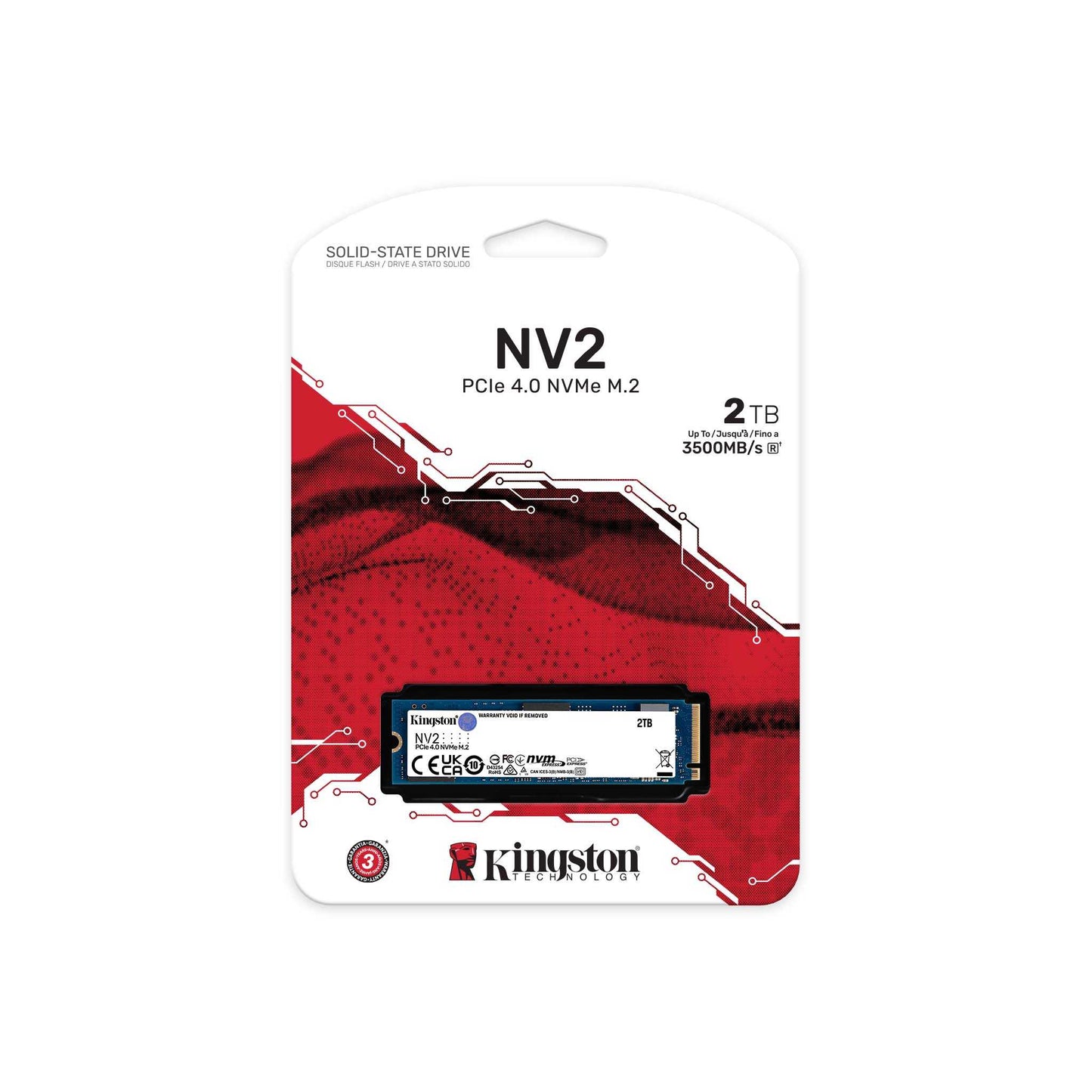 DISCO ESTADO SOLIDO KINGSTON 2TB NV2 PCIe 4.0 NVMe M.2